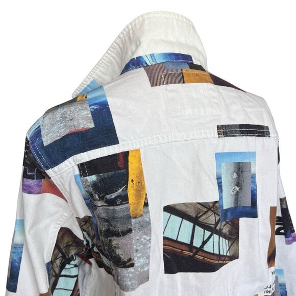 BDG Urban Outfitters Graphic Men’s Denim Jacket Size Medium - Picture 4 of 8